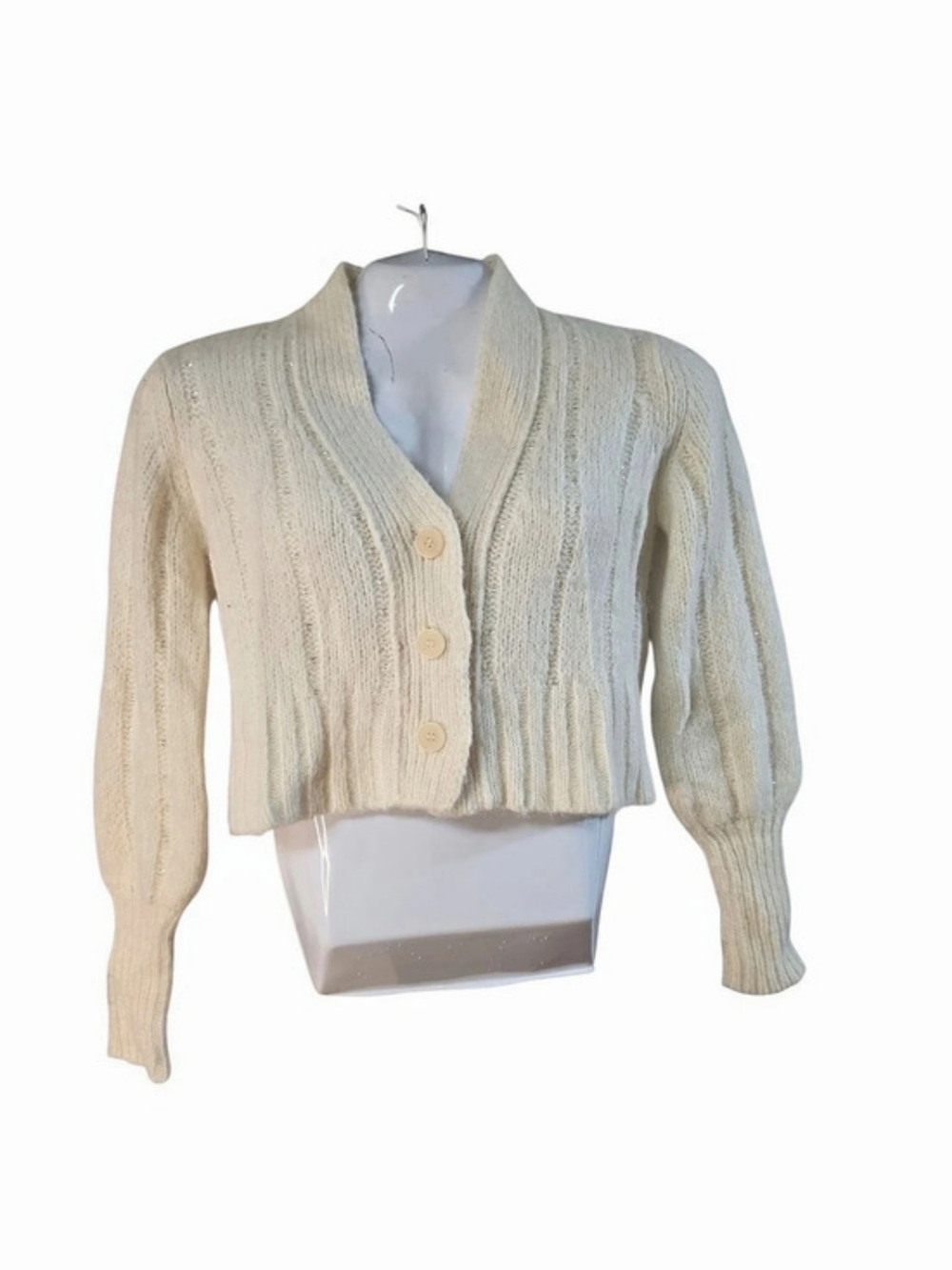 Eleven Six Cream Alpaca Wool Knit Sweater XS